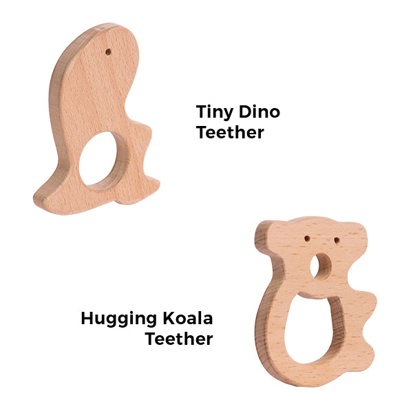 Tiny Dino Teether And Hugging Koala Teether