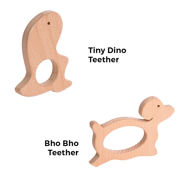 Tiny Dino Teether + Bho Bho Teether